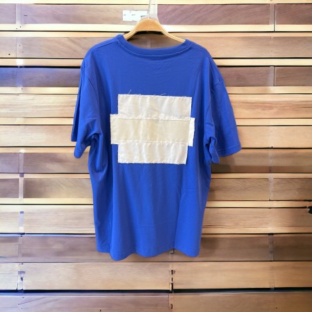 Patched T-shirt Blue