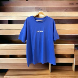 Patched T-shirt Blue