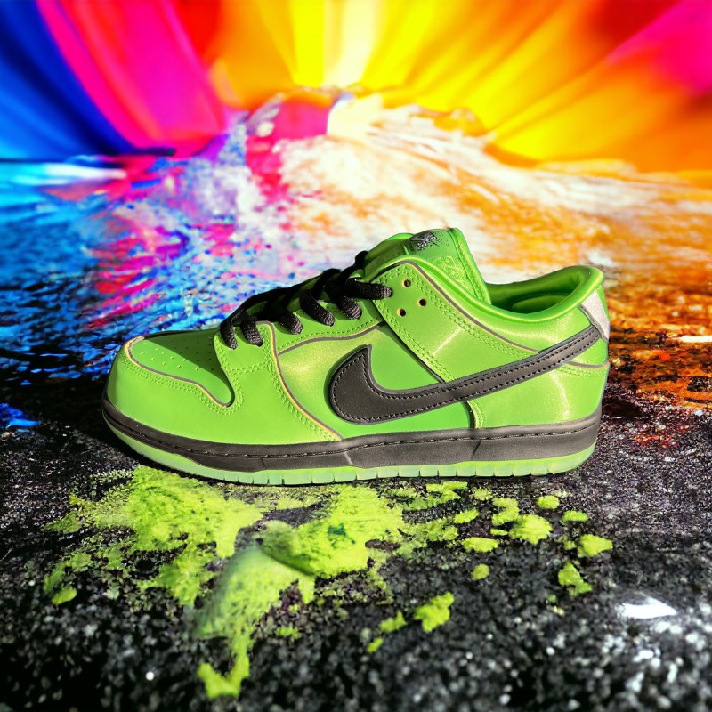 DV-Nike SB Dunk Low -  SUPERNANA - Verte