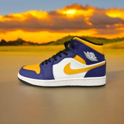 Jordan 1 Mid Lakers