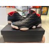 Jordan 13 Retro low Black.MTLC GLD-university red white