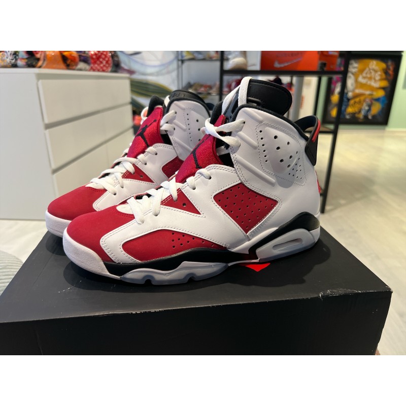 Jordan 6 Retro White Carmine black