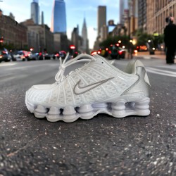 Nike Shox TX  White Metallic Silver Max